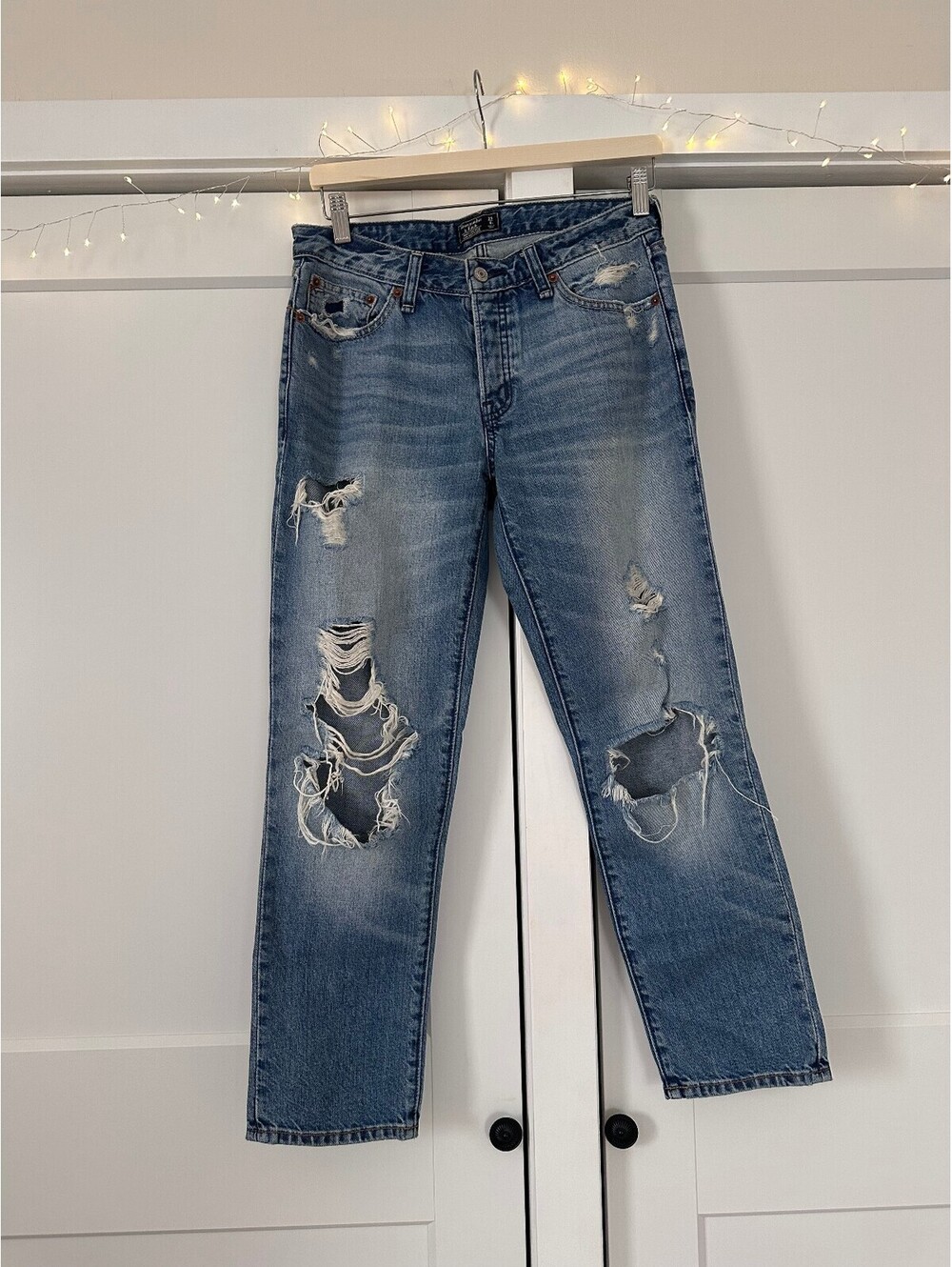 Abercrombie & Fitch Ames Low Rise Slim Boyfriend Jeans Size 25